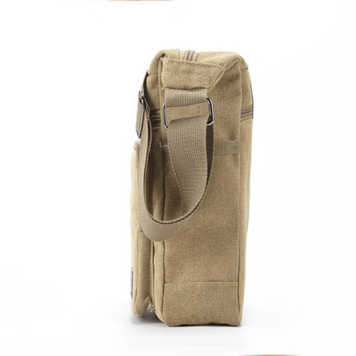 New portable labor protection, plumbing, electrician multi-functional decoration canvas thickened tool kit dirt-resistant electrician bag, larger thickened canvas 902 khaki