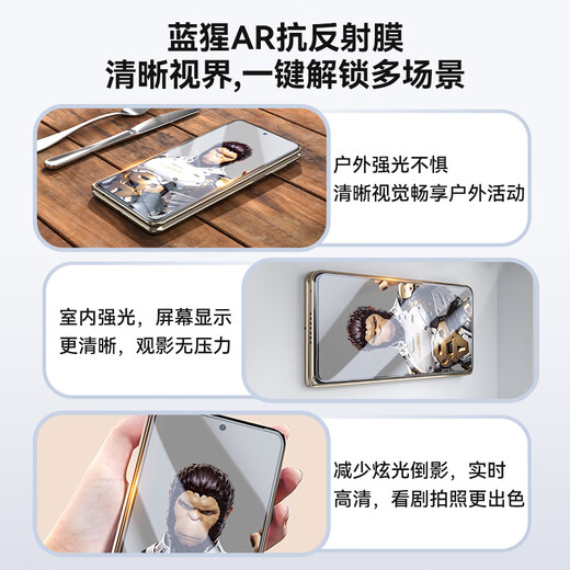 BLUEO is suitable for Huawei MateX6 tempered film matex6 mobile phone film AR anti-reflective full-glue high-definition anti-fall protective film