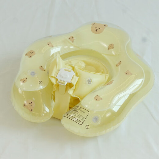 Ofanpu (Ofanpu) Baby Schwimmring Kinder Schwimmring Wasser Spielring Doppel-Airbags, um zu verhindern, dass Rollen und Ersticke-Wasser-Achselhöhlenbaby-Schwimmring-Bären Bär (Größe größer) geeignet für 2-4 Jahre alte Jahre alte Jahr-25-44jin [Jin gleich 0,5 kg] geeignet ist]