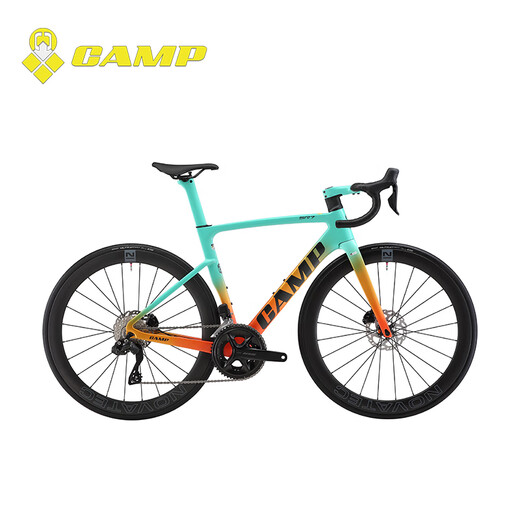 坎普（CAMP） SR7公路车碳纤维单车全隐藏式内走线综合车架赛车电子变速自行车 雅典黑 24速 490码 700C