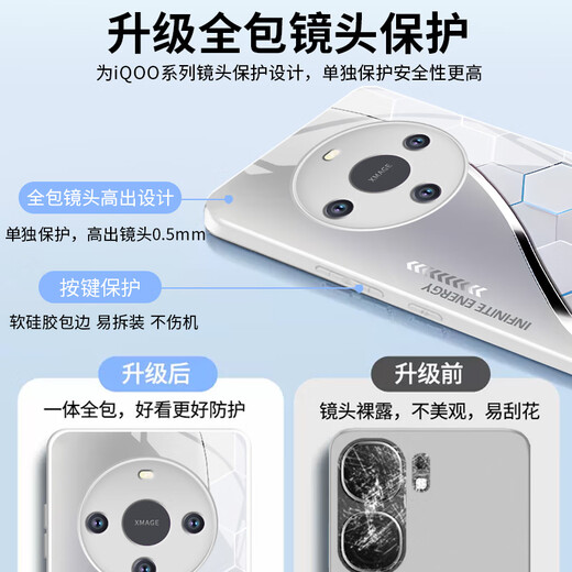 VIP Huawei Mate60 Caso de teléfono móvil NUEVO CORCESA DE VADOR ENCLUSIÓN DISIPACIÓN DEL CALOR DE SENTIR MATE60PRO CASA PROTECTIVA SIMPLE ANTI ANTIENTES ANTI-FALL Men y mujeres creativas de alta gama Huawei Mate 60 [Aurora Silver] Case de vidrio de cristal de hielo de hielo Caso de vidrio de cristal de hielo
