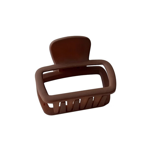 Jay Weiyi Pearl Hairpin Square Small Short Hair Clip Women's New Half-tied Hair Shark Clip Hairpin Headwear BH-FJ111 Black + Coffee 2-piece Set