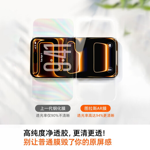 Tulas AR anti-reflective + no black edges and no screen blocking, suitable for iPhone 17 Pro Max tempered film, Apple 17promax mobile phone film, high-definition anti-reflective anti-fingerprint film