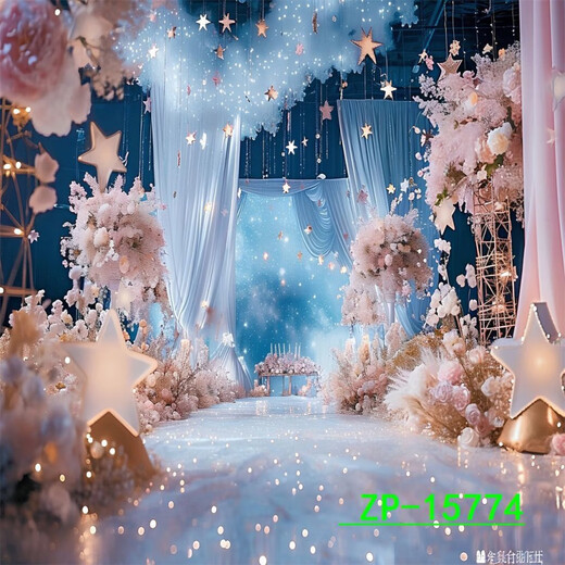 Internet-Promi weibliche Anker-Anker warm, romantisch und einfacher Live-Sendungs-Hintergrund-Stofftuch-Anker Live-Broadcast Room Hintergrund 3D Dreidimensionale Videofotografie ZP-15775 2 Meter breit + 2,5 Meter hoch (mit Haken)