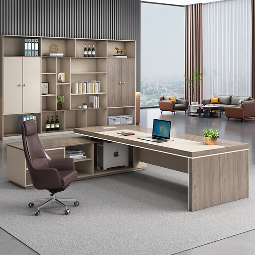 Shengli boss desk leader office single executive desk office manager desk supervisor desk and chair a front desk chair