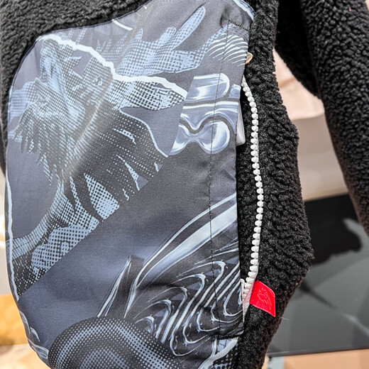 耐克（NIKE）外套男装2025夏季新款运动服摇粒绒保暖立领夹克 FZ6194-010黑色新年款 L