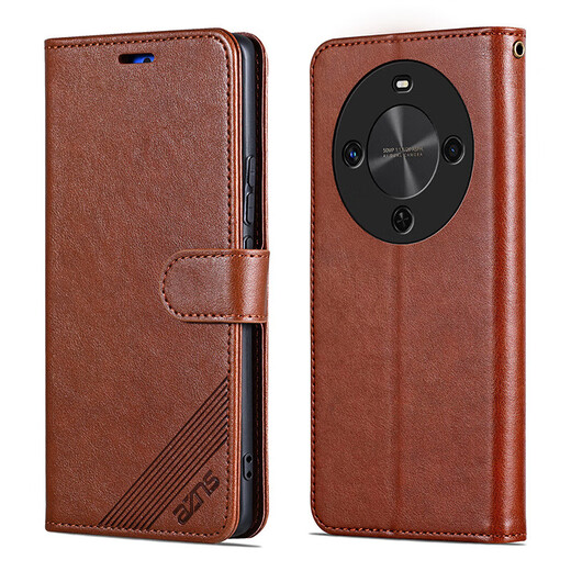 AZNS Huawei Enjoy 70X Mobile Case Flip-Fold Leather Case BRE-AL80 Protection Anti-fall 5G Front and Rear Fully-inclusive Soft Case Side-In-Card Wallet-style Retro Business Men and Women New Style Enjoy 70X [Black] Flip-Fold Leather Case