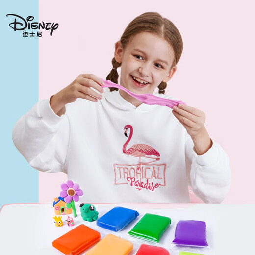 迪士尼（Disney）24色超轻粘土彩橡皮泥+五羊（FIVERAMS）儿童亲护洗手液250ml