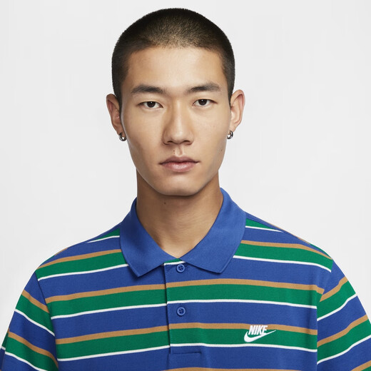 Nike (Nike) Kurzärärmelte Polo-Shirt Herren 2025 Sommer Neugestreifte Sportbekleid