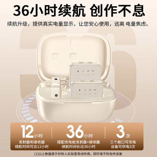 Good Shepherd Wireless Lavalier Microphone Sound Card Live Broadcast Equipment Set Outdoor Professional Short Video Radio Douyin Anchor Noise Reduction Recording Microphone Mobile Phone Camera Little Bee One to Two