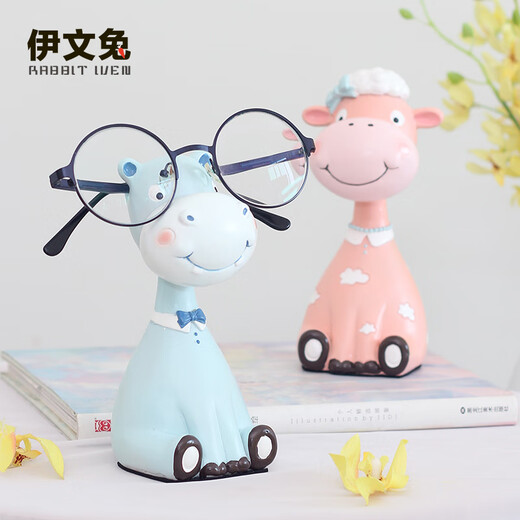 Das Kaninchen-Tiere Tier Herrenbrillen Rahmen Ornamente kreative Büro Ornamente Süßes Geburtstagsgeschenk Souvenir Abschlussgeschenk Tier Herrenbrillen Rahmen-Hippo