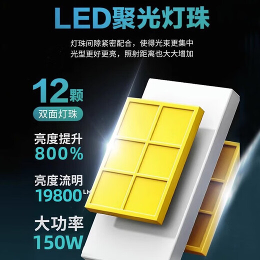 雪莱特Cnlight150W 旗舰款LED车灯超大功率超亮强光大灯汽车近光 6000K旗舰款H11150W 对装 对装