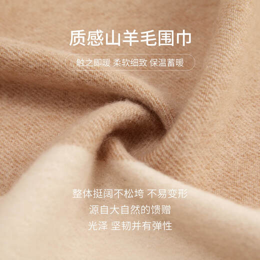 Wanshili cashmere scarf autumn and winter warm scarf men and women fashion shawl gift New Year holiday gift box-Fenghuajin