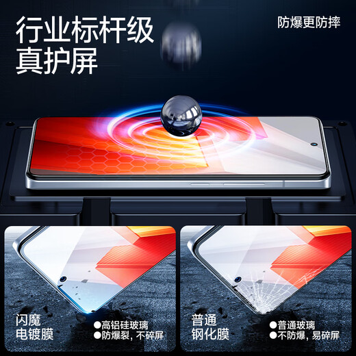 闪魔【促销】适用iqooneo9/8/7钢化膜 iqoo全系列手机膜抗指纹iqooz9turbo+防爆防摔钢化膜 【加强版|双倍抗指纹】2片装 VIVO IQOO NEO8/8Pro