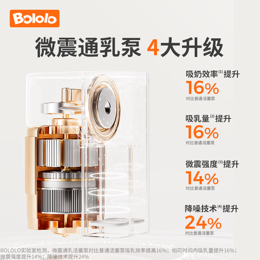 Bololo Bomba de doble cara eléctrica Elimento totalmente sin dolor totalmente automático Bombo de leche microvibrante Garmento de succión y extracción de seno [aplicación inteligente] Bombo de leche microvibrante Bombado de leche