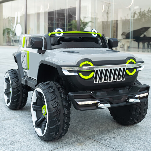 爸爸妈妈坦克300儿童电动车四轮汽车越野车宝宝带遥控玩具车双人童车1-8岁