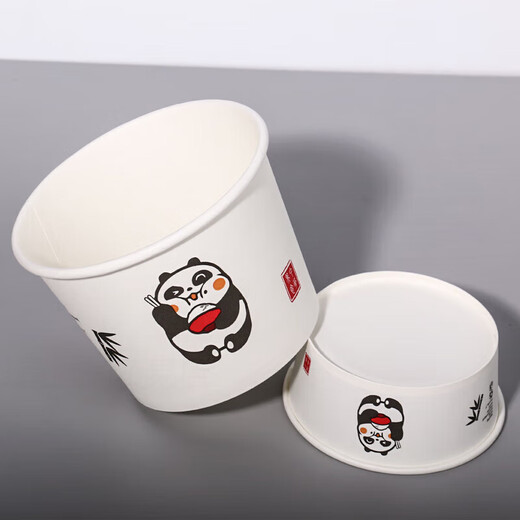 Disposable bowls and chopsticks, household thickened instant noodle paper bowls, commercial packed lunch boxes, disposable bowls and chopsticks lunch boxes, whole box batch, thickened 500 type paper bowls and chopsticks, 50 sets