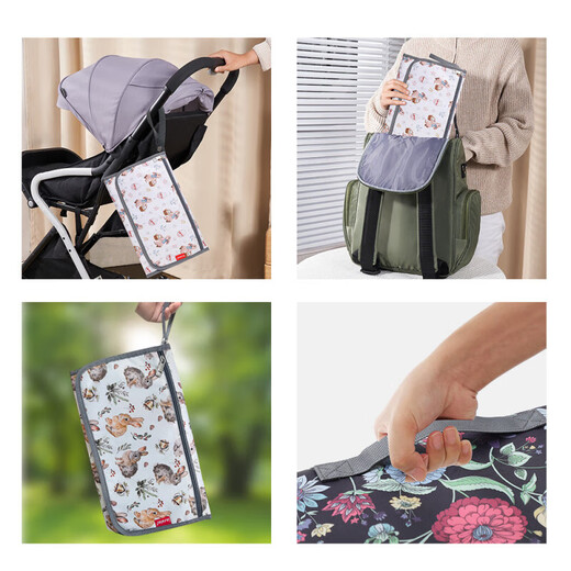 Mother and baby diaper supplies portable waterproof baby changing pad diaper bag multifunctional baby changing diaper rainbow 1 pack