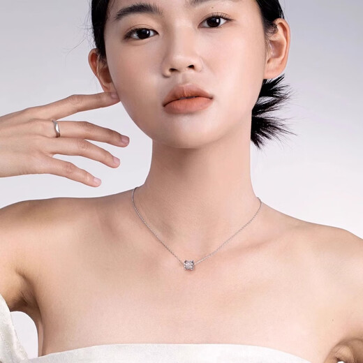 Fat Donglai's same style 18k gold small waist necklace 18K rose girls AU750 color clavicle chain pendant Valentine's Day 18K small waist rose gold necklace