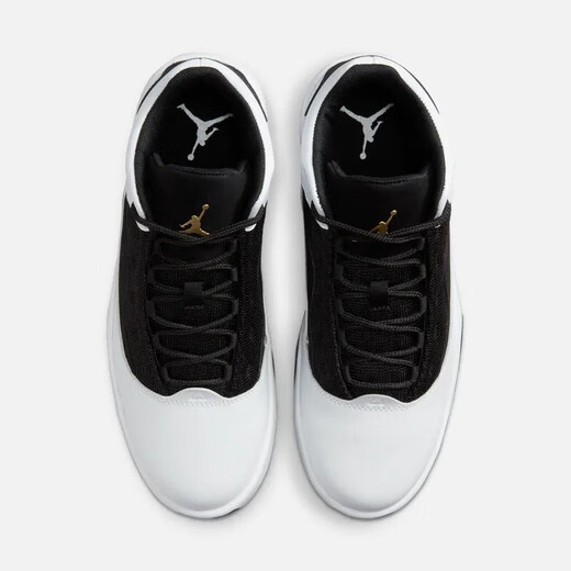 Nike (NIKE) basketball shoes men's shoes for spring new JORDAN MAX AURA 2 sports shoes cushioning casual shoes CK6636-107 black and white little gold man 42.5