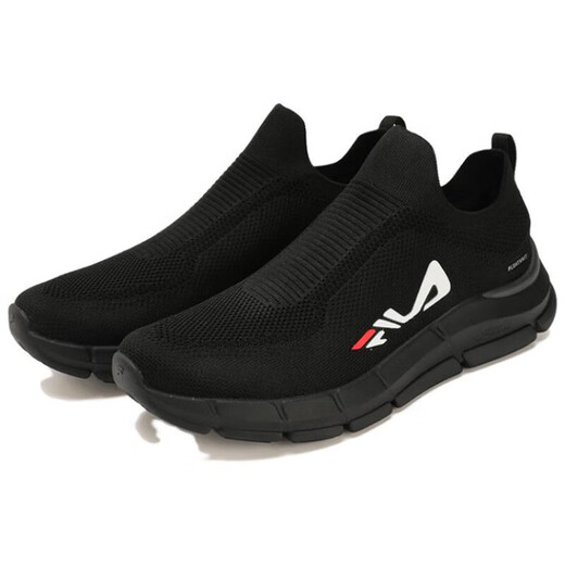 FILA Sock aerobic fitness pedal, non-slip and wear-resistant, low-top training shoes, men's black, black 42