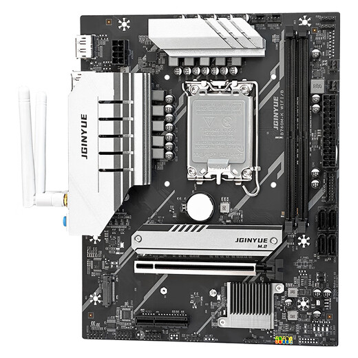 Jingyue B760M motherboard CPU set desktop computer game motherboard DDR4/DDR5 memory Core i5 12400F/14600F/12600KF/13400F LGA1700 Jingyue B760M-K WIFI/B+12400F