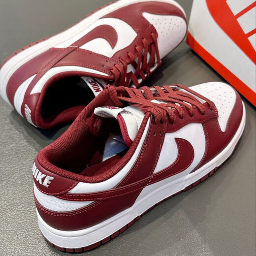 耐克（NIKE）休闲鞋男鞋2025夏季新款Dunk低帮板鞋轻便舒适透气耐磨运动鞋 DD1391-601白红 41