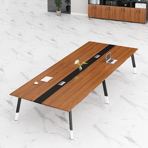 圣黎会议桌长桌洽谈培训桌组职员办公桌 搭配会议椅一把 