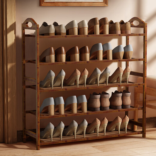 Anya shoe rack door Nanzhu dormitory dormitory multi-functional shoe rack multi-layer shoe cabinet home storage rack 5 layers 80cm