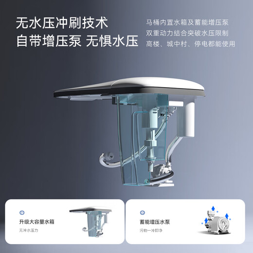 Voco Smart Toilette ohne Wasserdruckbegrenzung Siphon Instant heiße doppelte Wasserstraße eingebaute Schachschild-Schild-Wänder Heckautoilette 838S Einfache Version [keine Reinigung und Trocknung] mit Wassertank 300/350/400mm Bestellung Hinweis