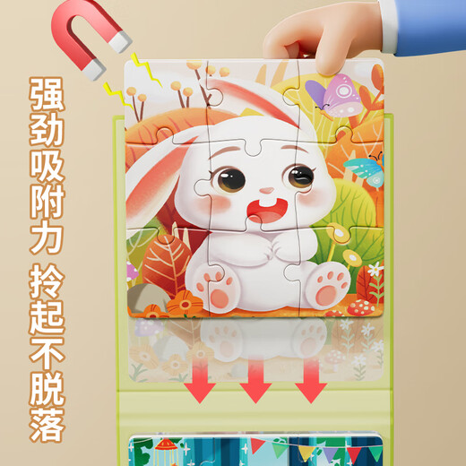 Yisirui rompecabezas magnéticos para niños 1-3-6 años Baby Magnet Maple Flat Map Pezzle Teldes Education Juguetes 4 Regalos de cumpleaños para niños y niñas