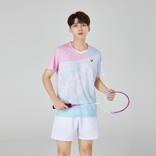 Nombre de la ciudad Traje de uniforme de bádminton Jerseys de hombres y mujeres Jerseys de secado rápido Table de voleibol de tenis Tennis COMPETICIÓN EQUIPO DE COMERCIO DE COMITIDAD UNIFORME Custom 3923a Men's Pink + 3638 White Pants 2xl Tamaño