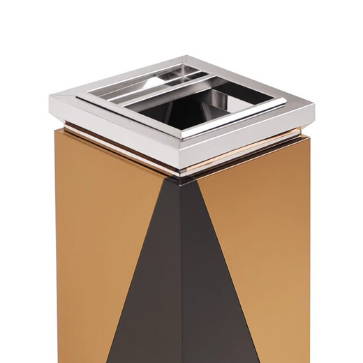 
Mrs. Zhuang Stainless Steel Trash Can Hotel Lobby Vertical Ashtray Smoke Extinguishing Bucket [Stainless Steel 28*28*69cm] ZTT1283