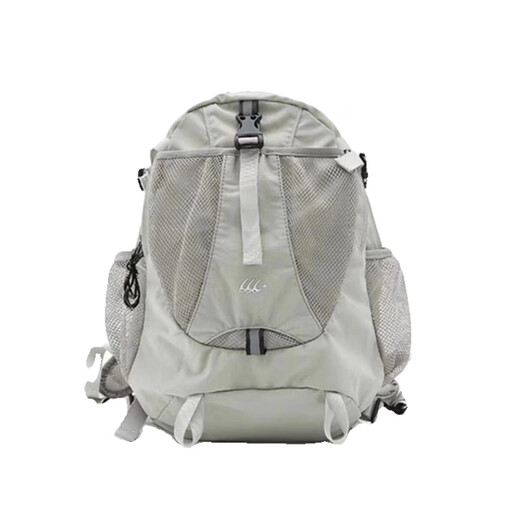 星昔旅行双肩包2025新款休闲运动防泼水徒步背包书包轻便户外登山包 太空灰