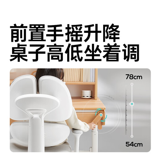 Black and white children's S2Pro children's study desk desk study desk chair lift desk student writing desk 3-18 years old computer desk 1.2m