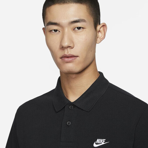 Nike (Nike) [Jinlang Sports] Männer lose Kurzschleifer-Revers-T-Shirt FN3895-010 S