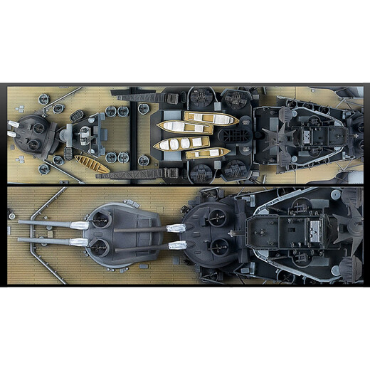 
ACADEMY US warship aircraft carrier warship assembly army simulation model ornament boy gift 1/350 Elizabeth war-weary battleship 14105