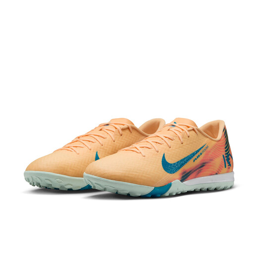 Nike Mercurial Series Mbappe Men's and Women's Low-top TF Football Shoes Spring Frisbee NIKE VAPOR 16 FQ8384 801 Light Melon Orange/Peacock Blue/Igloo Blue 40