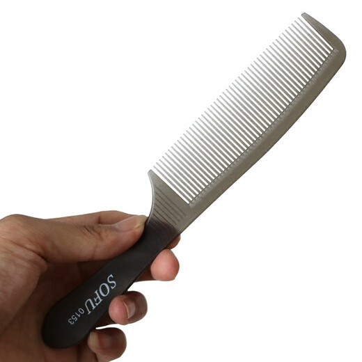 Combina de pelo para hombres peinador salón de dientes medio de plástico de cortes