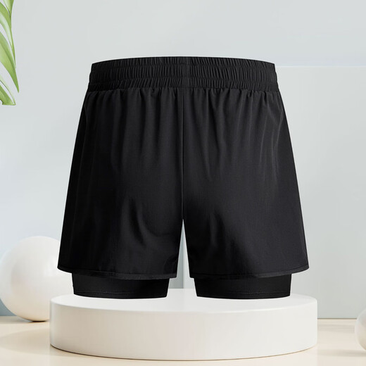 DUTRIEUX men's swimming trunks, anti-embarrassing loose and quick-drying new swimsuit, swimming hot spring men's large-size beach shorts equipment, men's swimming trunks double-layer XL [recommended 100-140Jin [Jin equals 0.5 kg]]