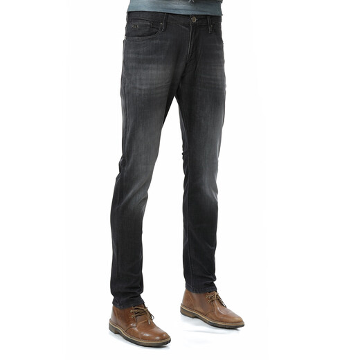 ARMANI/阿玛尼 EA 男士鹰标修身长裤牛仔裤 EM000121 AF14117 深蓝 MB001 36