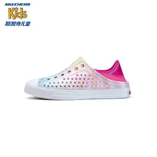 Skechers детская обувь одна нога для ударов обуви для девочек Сандалии Лето Большие детские пляжные туфли детские тапочки 308004L