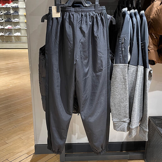耐克（NIKE）男裤2025春季新款针织运动裤卫裤舒适休闲收口裤保暖长裤子 DV9737-010黑色常规款 M