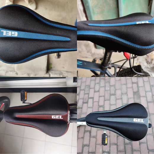 GubpMtshim ist für einen riesigen Fahrrad ATX610/620/660/810/830 Mountain Bike Seat Cover, superweicher Schwarz und Blau geeignet [stromlinienförmiges Silikon/Anti-Schlupf-Partikel]