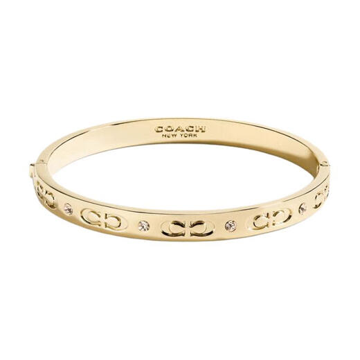 COACH Original Design Plated Metal Bracelet Women's Gold Gold One Size F