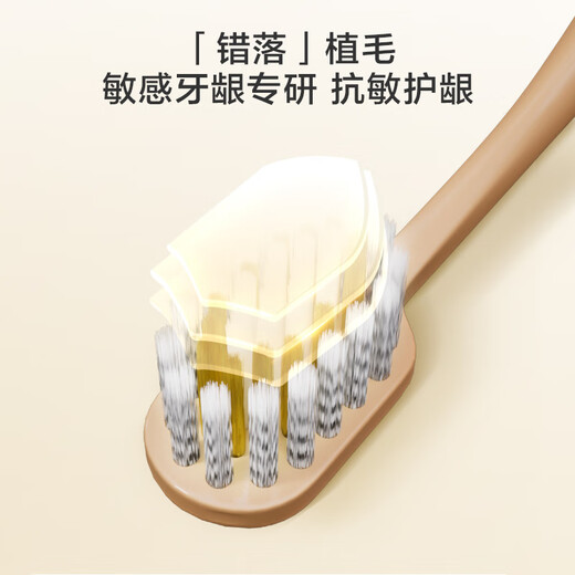 京东京造全效pro宽薄护龈牙刷4支装宽头成人缓解敏感牙龈专研高密超细软毛