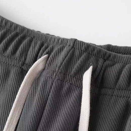 Houwo 30 heavyweight charcoal gray twill straight-leg sweatpants spring and autumn new loose casual sports pants for men and women charcoal gray specializes in S: recommended 8095Jin [Jin is equal to 0.5 kg]
