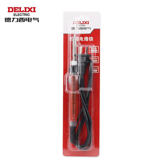 Delixi electric soldering iron soldering mini household soldering constant temperature adjustable temperature electric soldering iron solder absorber semi-metal