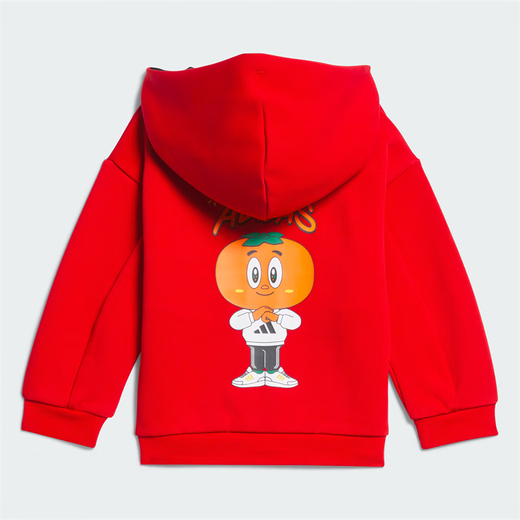 Adidas 24 Neujahr Model Herren- und Frauensport und lässige Langhülle Closed Hood Set JF3881JF3882 Red und Black JF3881 98cm