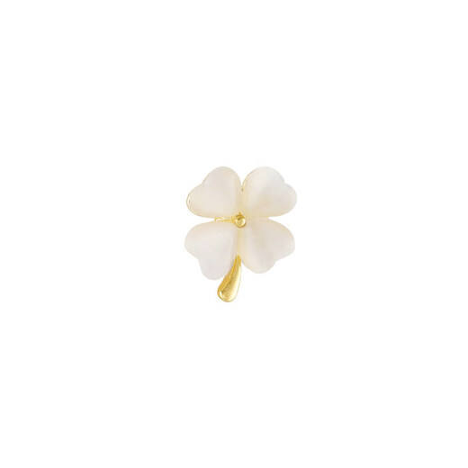 MIEG small four-leaf clover brooch for women, anti-exposure buckle, simple fixed clothing buckle, corsage accessories, gift for girlfriend, four-leaf clover small brooch